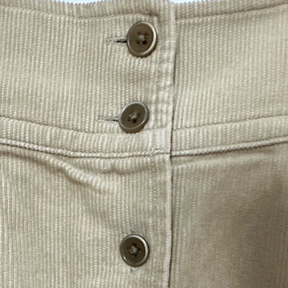 (NEW) Uniqlo X Ines De La Fressange IDLF Curdoroy Tucked Skirt (Beige) in Size 0 - Picture 5 of 7